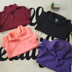 Uniform shirt lot. Free pink socks included.